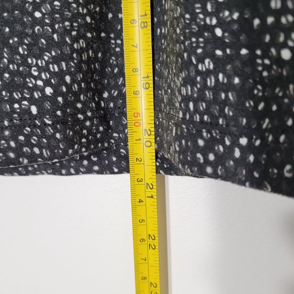 Segments Luxe | Black A-Line Mini Skort Classic Polka Dot Stretch Pull-On Sz XL - Picture 6 of 7